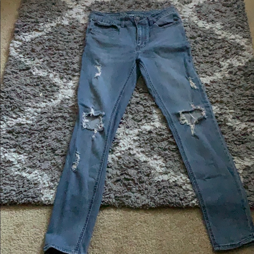 MENS RIPPED SKINNY JEANS